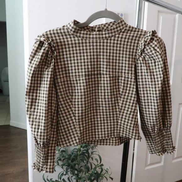 cropped balloon long sleeve top from Zara - Picture 3 of 7